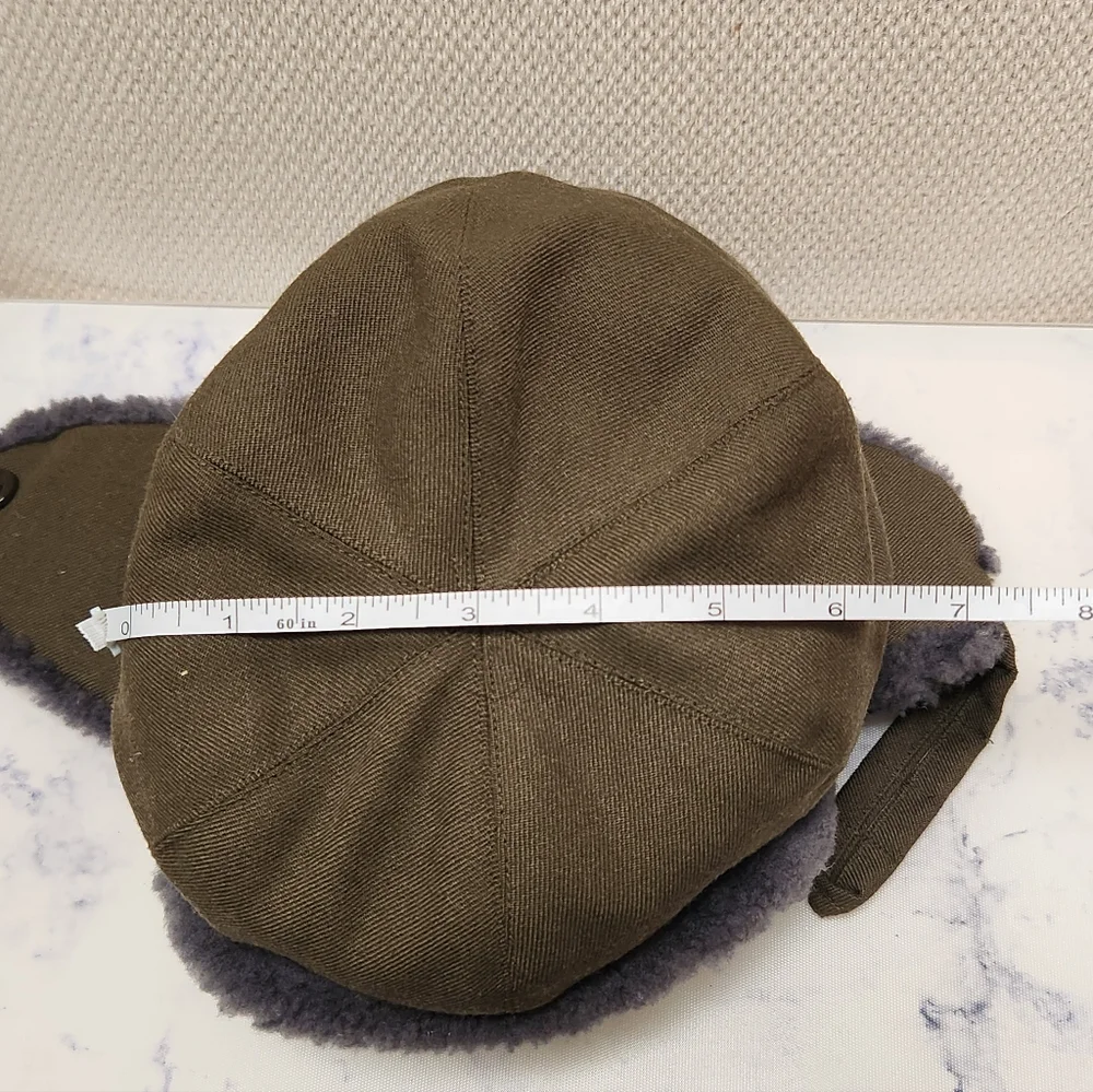 Kara Boys Military Style Green Trapper Warm Hat